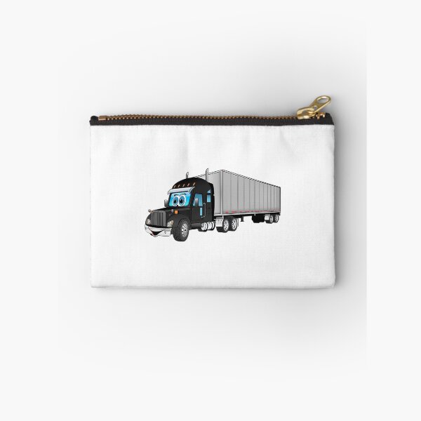 Item preview, Black Semi Truck With A Silver Box Trailer designed and sold by enrique-moyer.