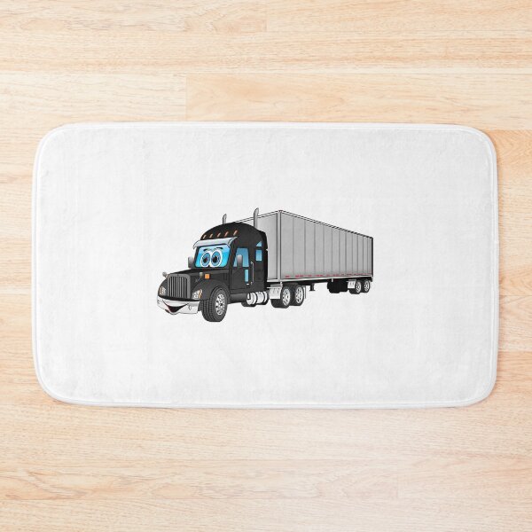 Item preview, Black Semi Truck With A Silver Box Trailer designed and sold by enrique-moyer.