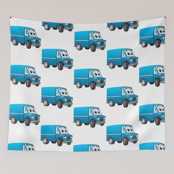 Item preview, Blue Mini Van Cartoon designed and sold by enrique-moyer.
