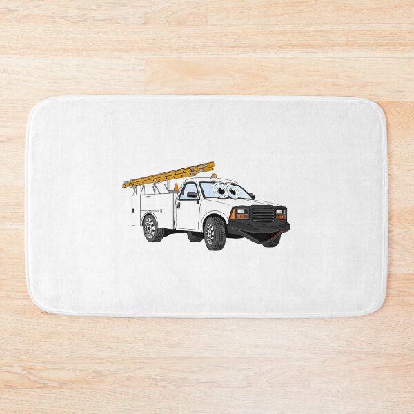 Item preview, Utility Pick Up White Truck Cartoon designed and sold by enrique-moyer.