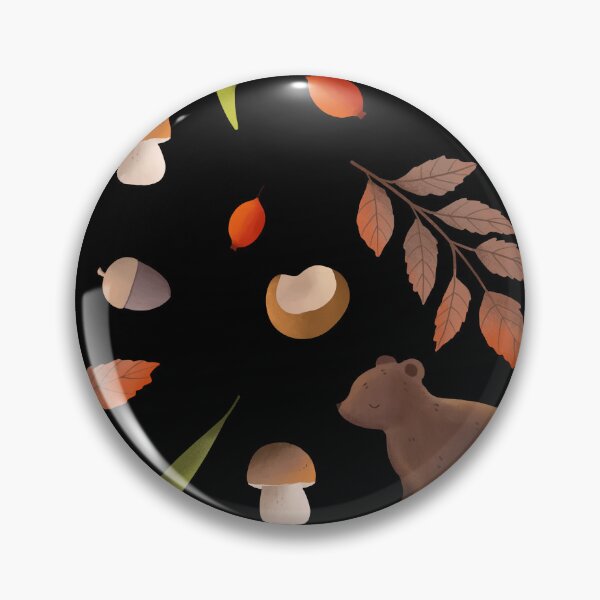 Item preview, Cute Woodland Bear Mushroom Acorn Autumn Leaf designed and sold by FestivityFinds.