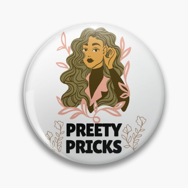 Item preview, Pretty Pricks Stylish Girl Floral Illustration designed and sold by BaddiewithBuzz.