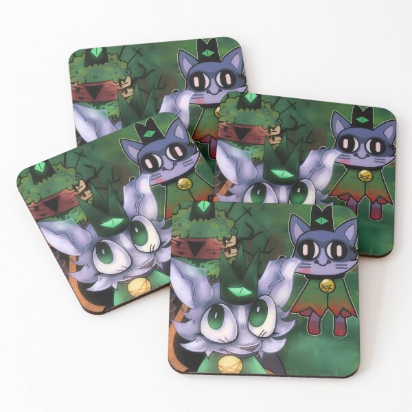 Item preview, Mystical Cat Characters with Green Accents designed and sold by elijbclaude.