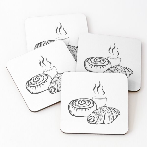 Item preview, Roulé Cannelle avec Café Cosy Boulangerie Cadeau 2 designed and sold by OneLine Studio.
