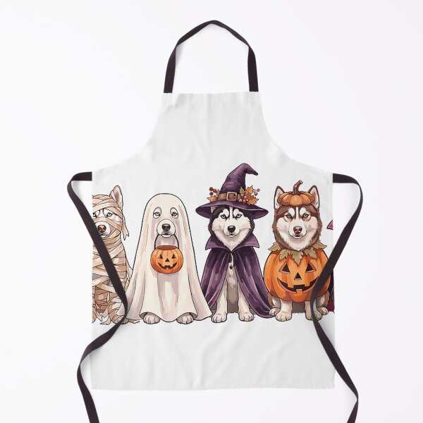 Item preview, Spooky Halloween Husky Dog Trick Or Treat Costume Squad T-Shirt designed and sold by NERD-AI.