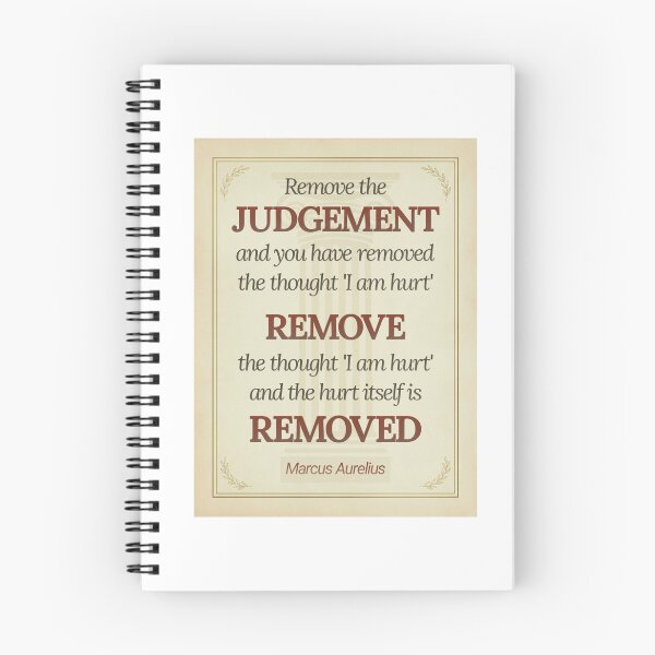 Item preview, Remove the Judgement - Marcus Aurelius - Elegant Script Stoic Quote - Roman Red Version designed and sold by Stoic Core.