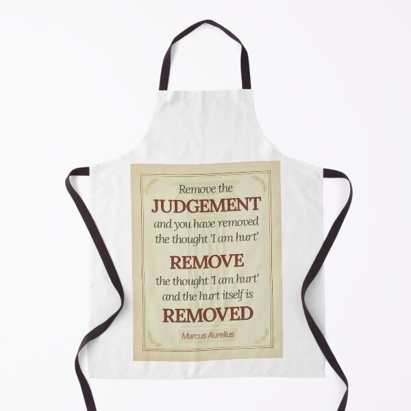 Item preview, Remove the Judgement - Marcus Aurelius - Elegant Script Stoic Quote - Roman Red Version designed and sold by Stoic Core.