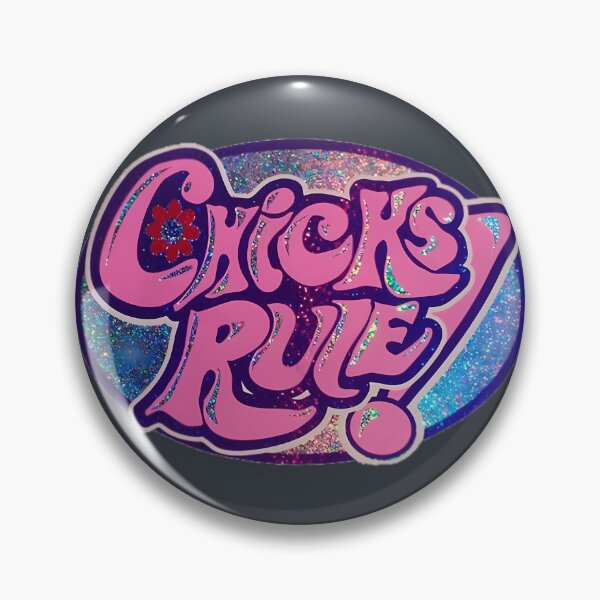 Item preview, Chicks Totally Rule  designed and sold by RetroRebelGirl.