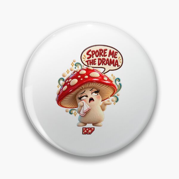 Item preview, Spore Me the Drama Mushroom designed and sold by eWproject.