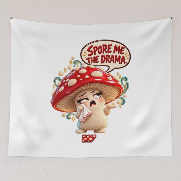 Item preview, Spore Me the Drama Mushroom designed and sold by eWproject.