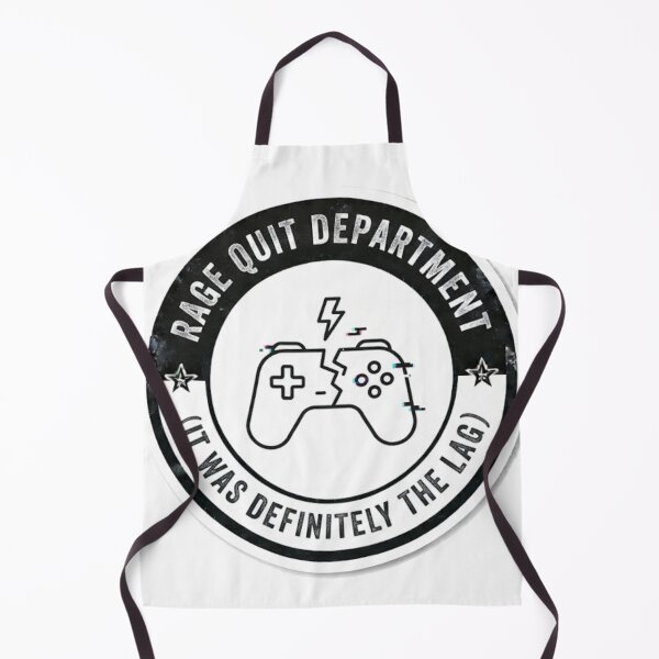 Item preview, Rage Quit Department - It Was Definitely The Lag Funny Gamer Sticker designed and sold by IbericoStudio.