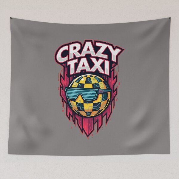 Item preview, Crazy Taxi Arcade Game Flame Logo Tee-77 designed and sold by SaschaZhou.