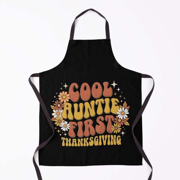 Item preview, Cool Auntie First Thanksgiving Retro Groovy Daisy New Aunt designed and sold by TeNovaStudio.