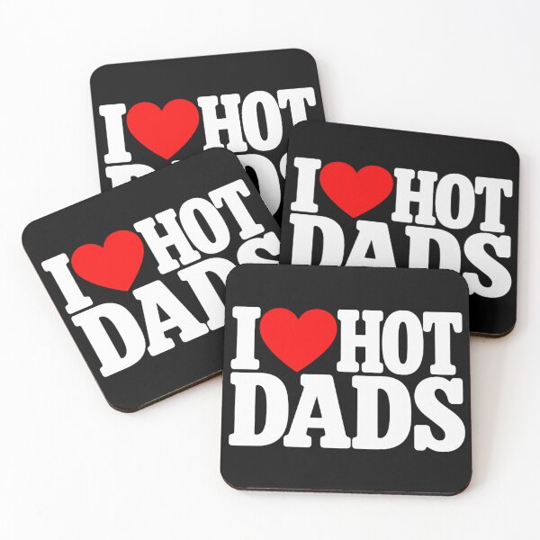 Item preview, I Love Hot Dads Funny Dad Humor Father’s Day T-Shirt designed and sold by Trendably.