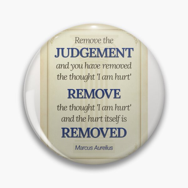 Item preview, Remove the Judgement - Marcus Aurelius - Elegant Script Stoic Quote - Egyptian Blue Version designed and sold by Stoic Core.