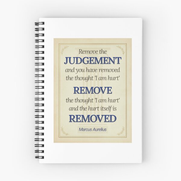Item preview, Remove the Judgement - Marcus Aurelius - Elegant Script Stoic Quote - Egyptian Blue Version designed and sold by Stoic Core.