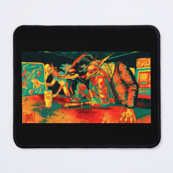 Item preview, Vibrant Animal Characters in Abstract Bar Scene designed and sold by elijbclaude.