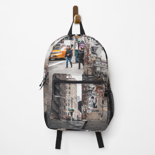 Item preview, NYC Hot Dog Vendor Gritty Graffiti Art designed and sold by Home Decor Art.