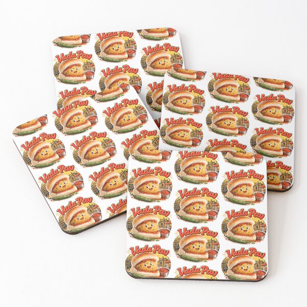 Item preview, Vada Pav Sticker, Mumbai Street Food Retro Die-Cut designed and sold by PriyankaSonara.