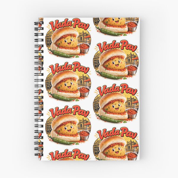 Item preview, Vada Pav Sticker, Mumbai Street Food Retro Die-Cut designed and sold by PriyankaSonara.