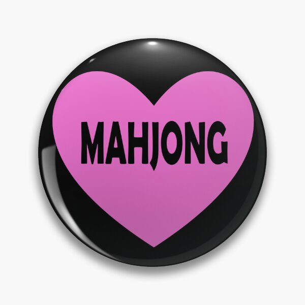 Item preview, Pink Mahjong Hearts For Mahjong Lovers designed and sold by NinniSilver.