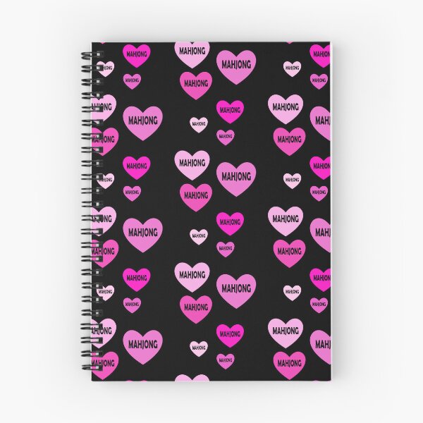 Item preview, Pink Mahjong Hearts For Mahjong Lovers designed and sold by NinniSilver.