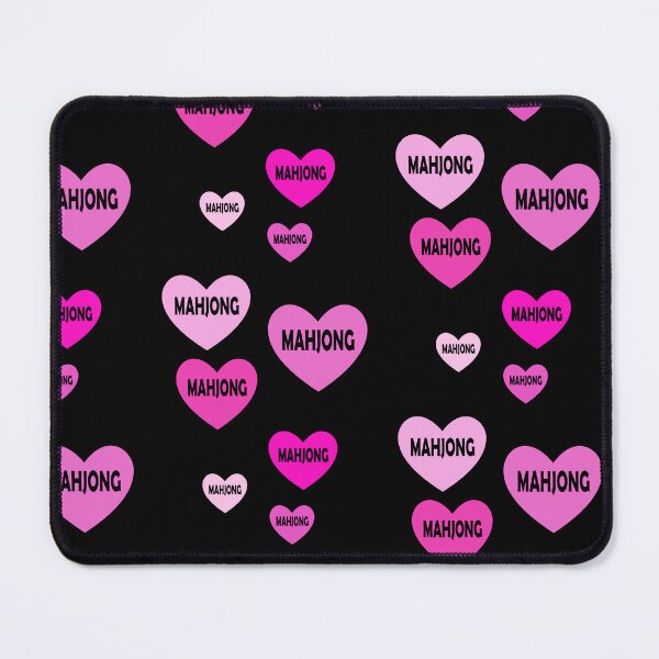 Item preview, Pink Mahjong Hearts For Mahjong Lovers designed and sold by NinniSilver.