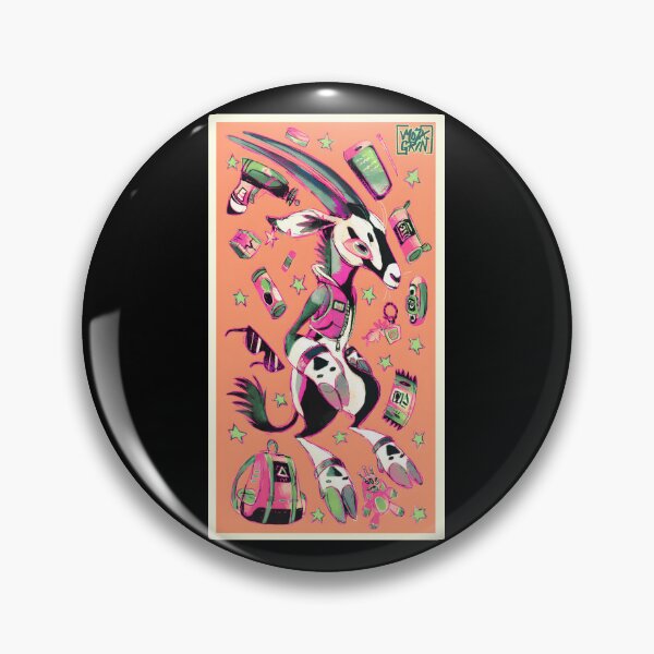 Item preview, Vibrant Playful Goat Character Design designed and sold by elijbclaude.