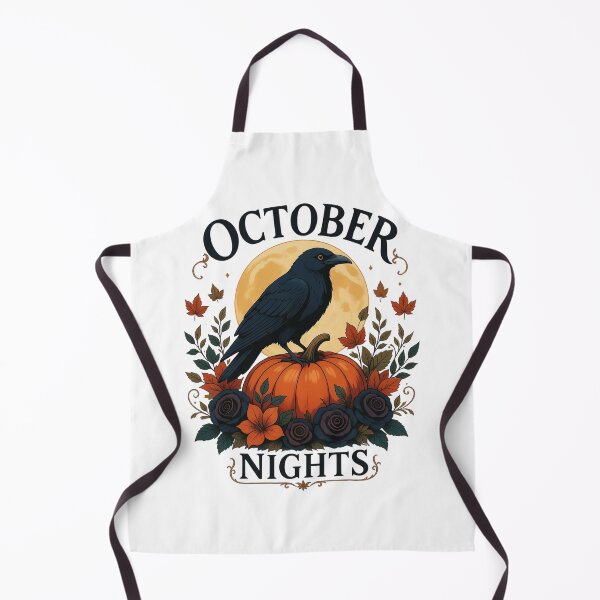 Item preview, October Nights Elegant Vintage Raven And Pumpkin Art designed and sold by Créative touche .