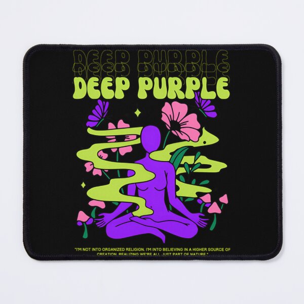 Item preview, Deep Purple Psychedelic Yoga Retro Design designed and sold by Cut-out-idols.
