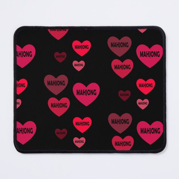 Item preview, Red Mahjong Hearts For Mahjong Lovers designed and sold by NinniSilver.