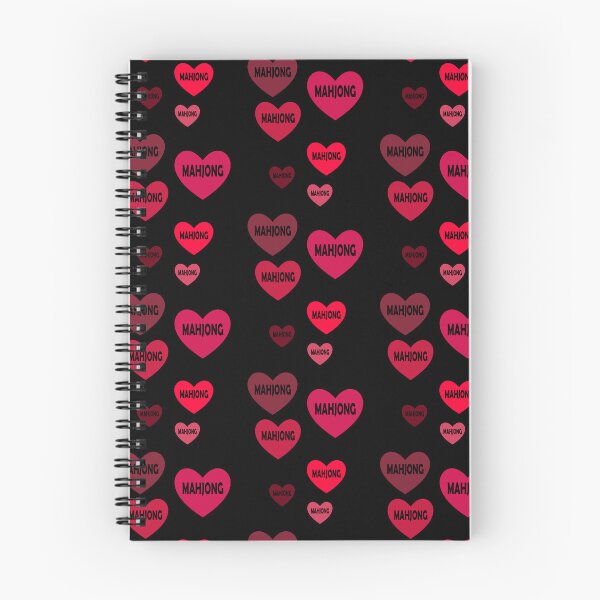 Item preview, Red Mahjong Hearts For Mahjong Lovers designed and sold by NinniSilver.