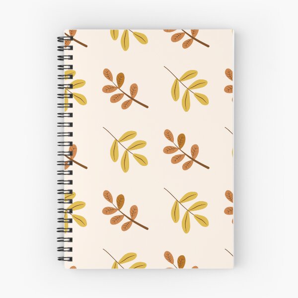 Item preview, Scandinavian Minimalist Autumn Leaf Sprig Cream Pattern designed and sold by FestivityFinds.