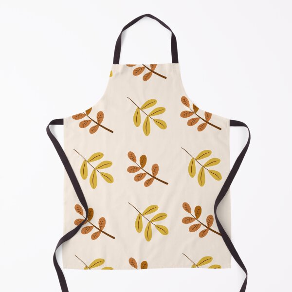 Item preview, Scandinavian Minimalist Autumn Leaf Sprig Cream Pattern designed and sold by FestivityFinds.