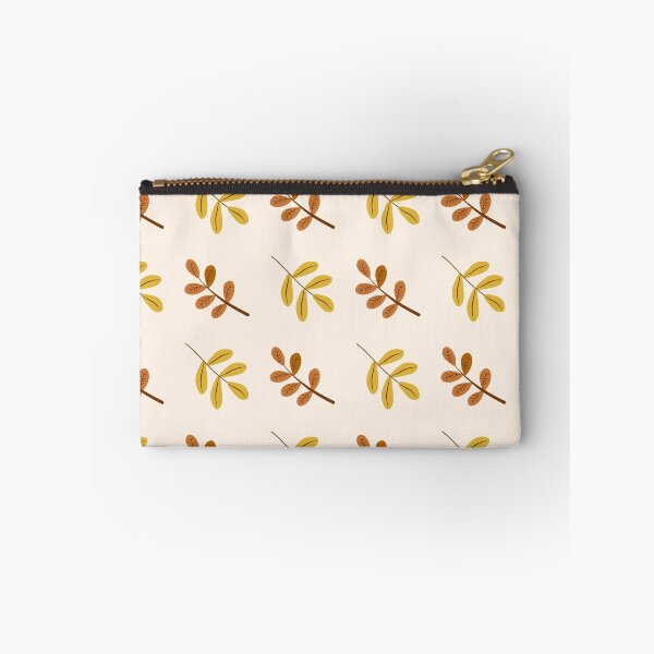 Item preview, Scandinavian Minimalist Autumn Leaf Sprig Cream Pattern designed and sold by FestivityFinds.
