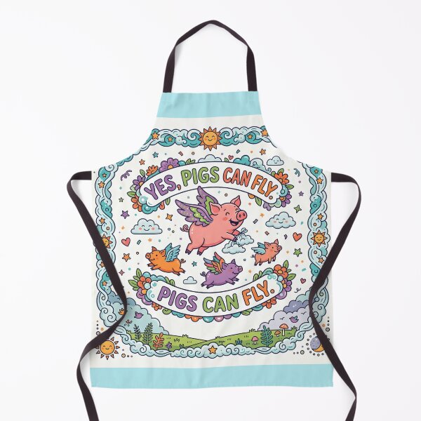 Item preview, Yes, Pigs Can Fly! Whimsical Cute Flying Pigs designed and sold by Sybille-Yates.