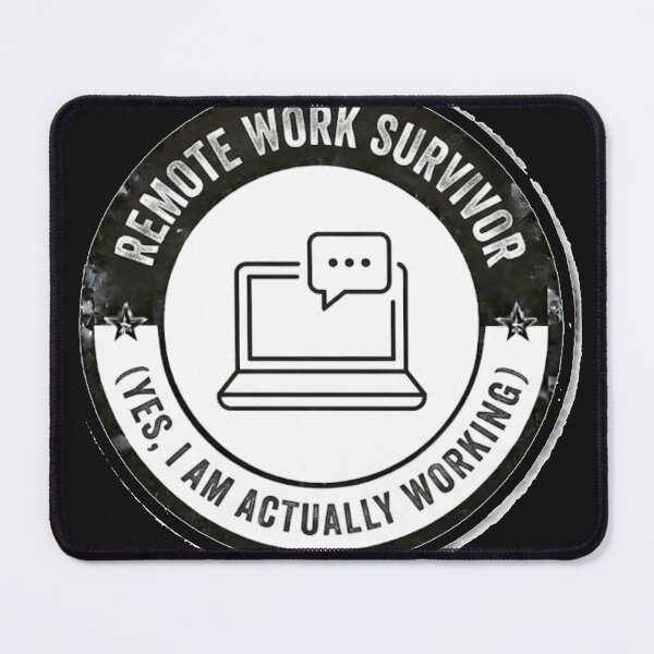 Item preview, Remote Work Survivor - Yes I Am Actually Working Funny WFH Sticker designed and sold by IbericoStudio.