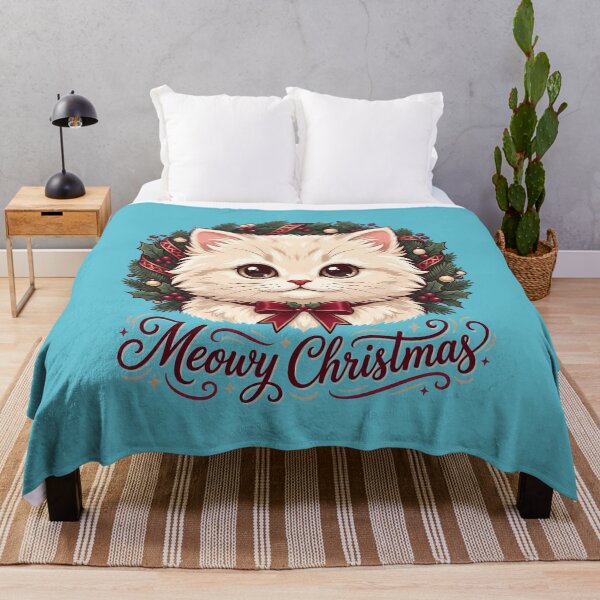Item preview, Meowy Christmas - Cute Kitten - Holiday - Christmas designed and sold by GlimTig.