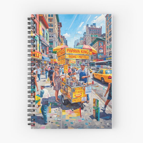 Item preview, NYC Retro Hot Dog Cart Pop Art designed and sold by Home Decor Art.