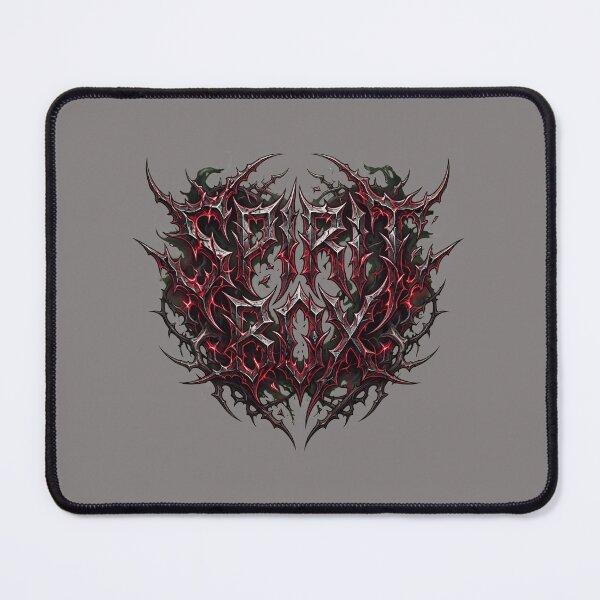 Item preview, Crimson Spiky Metal Logo Graphic-56 designed and sold by SaschaZhou.