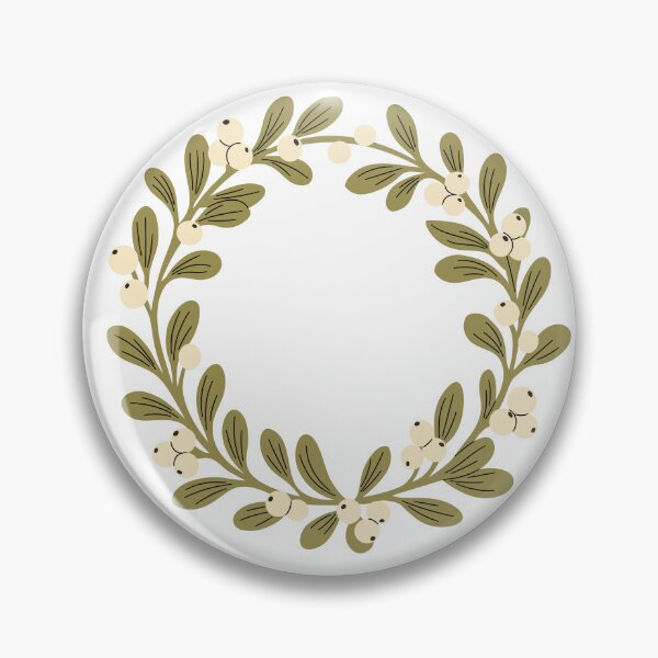Item preview, Mistletoe Wreath Illustration designed and sold by AllaMashycheva.