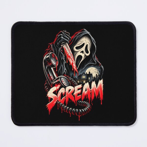 Item preview, Scream Ghostface Vintage Horror Poster | 1990s Slasher Movie | Classic Ghostface Horror Art designed and sold by DopeyRobot.