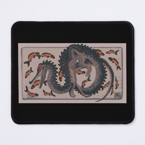 Item preview, Serpent and Fish Illustration designed and sold by elijbclaude.