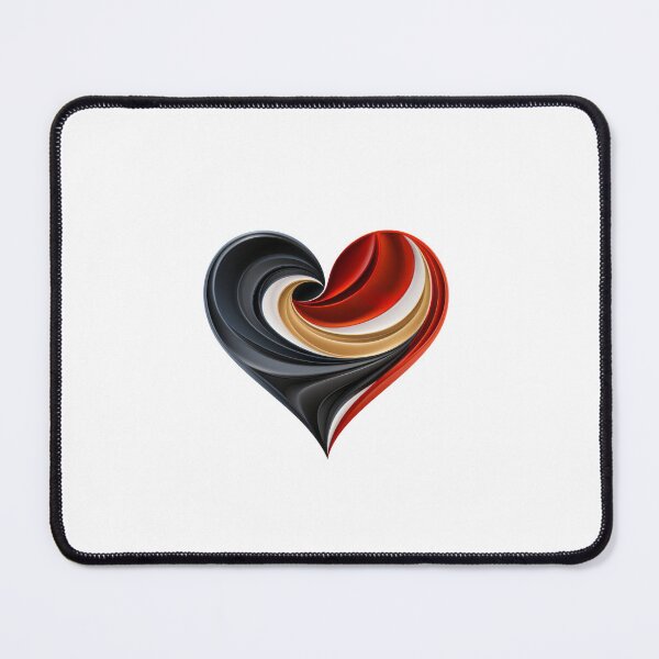 Item preview, Red and black heart logo designed and sold by MiraCleAI.