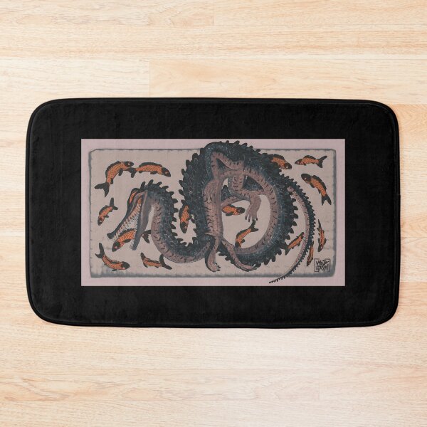 Item preview, Serpent and Fish Illustration designed and sold by elijbclaude.