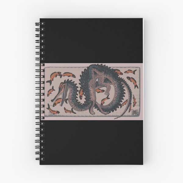 Item preview, Serpent and Fish Illustration designed and sold by elijbclaude.