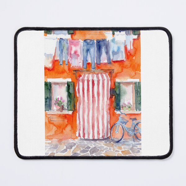 Item preview, Burano Facade with Laundry Line designed and sold by caracatita75.