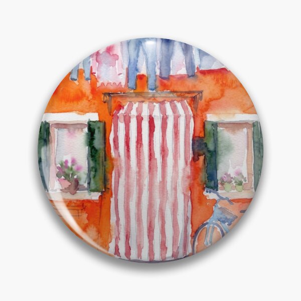 Item preview, Burano Facade with Laundry Line designed and sold by caracatita75.