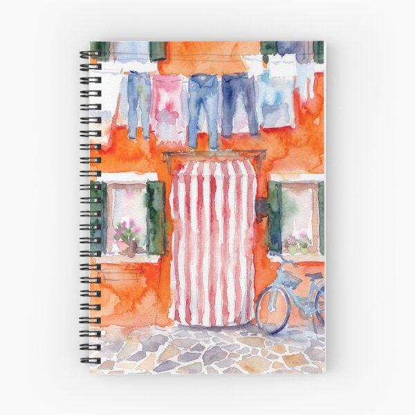 Item preview, Burano Facade with Laundry Line designed and sold by caracatita75.