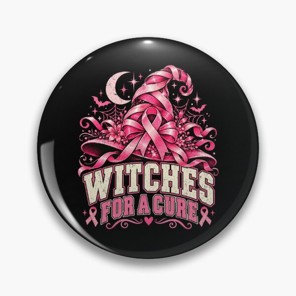 Item preview, Breast Cancer Awareness Witches for a Cure designed and sold by ROUX-ART.
